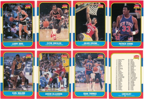 1986/87 Fleer Basketball Complete Set (132)